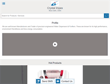Tablet Screenshot of crystalimpexindia.com